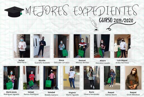 Todos los estudiantes con mejores expedientes: cuatro chicos y nueve chicas