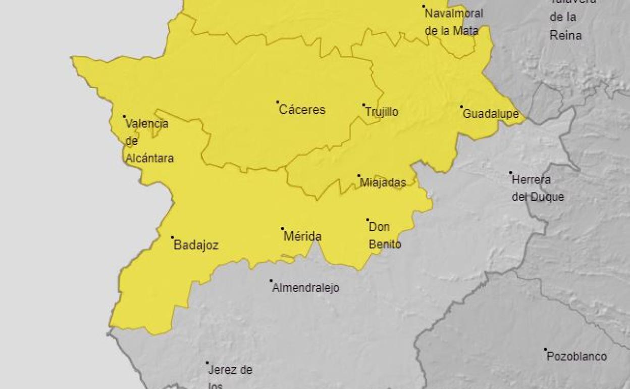 Activada la alerta amarilla por lluvias y tormentas