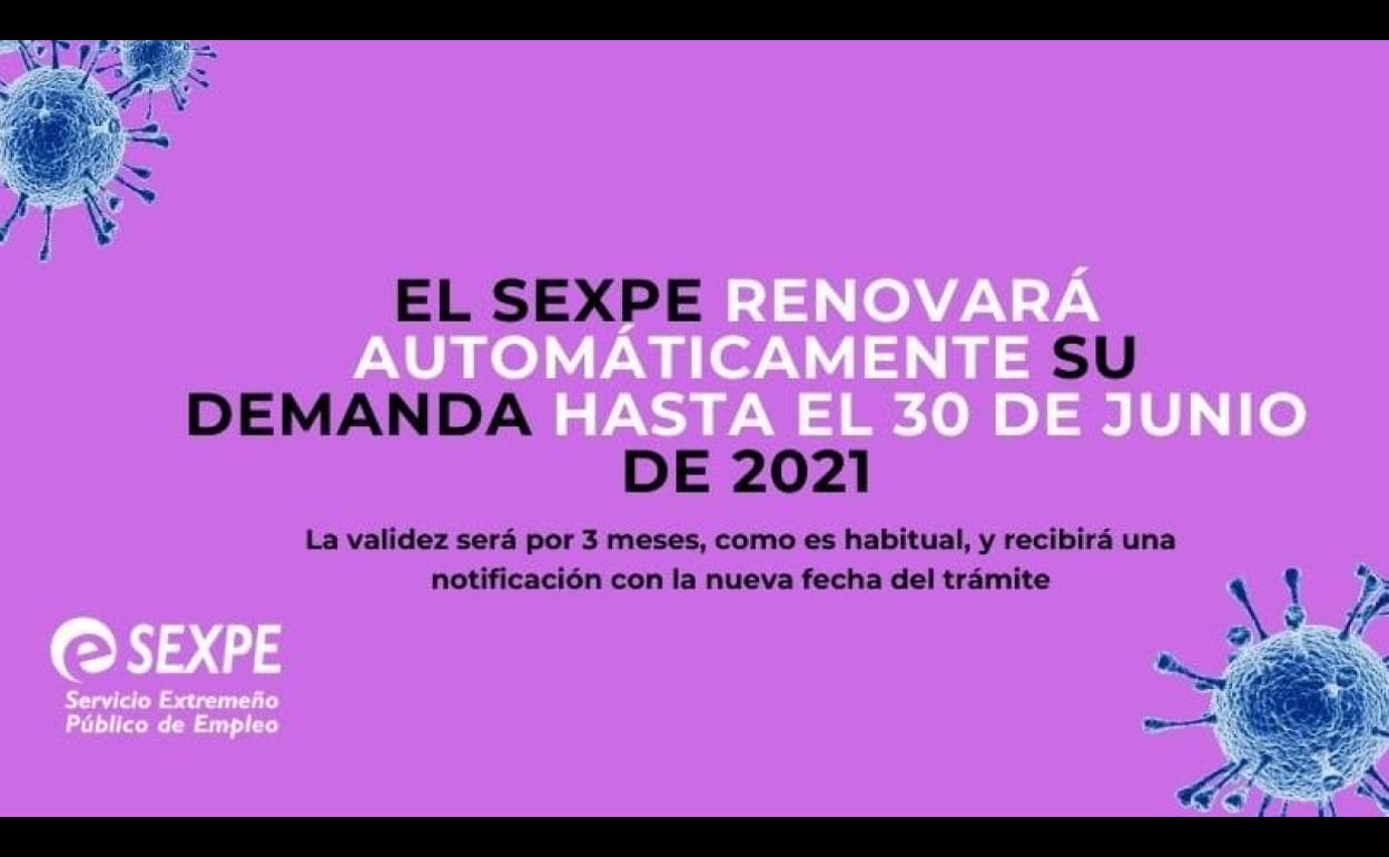 El SEXPE seguirá renovando las demandas de empleo
