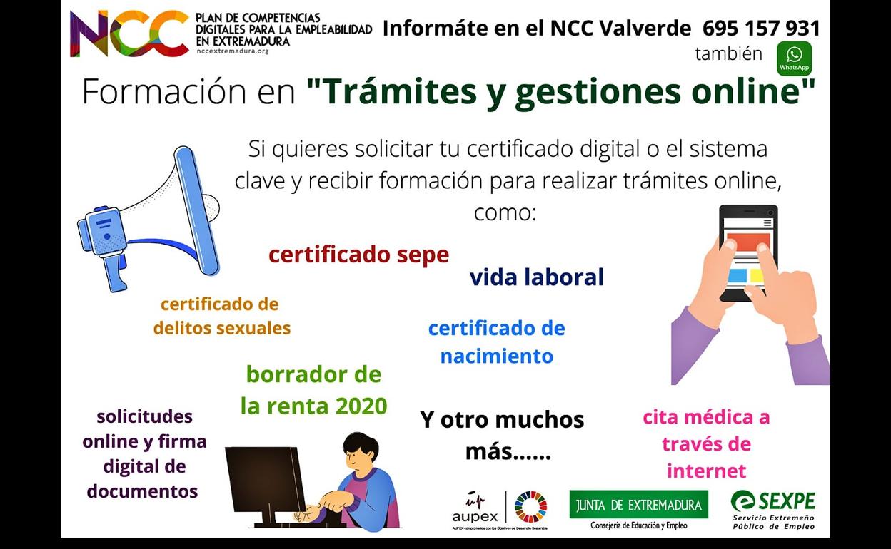 El NCC pone en marcha un taller de trámites online