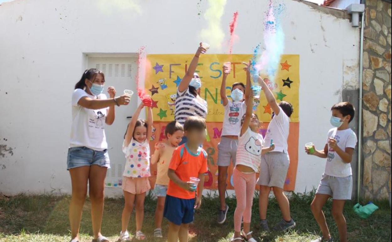 Fiesta de fin del campamento del verano pasado