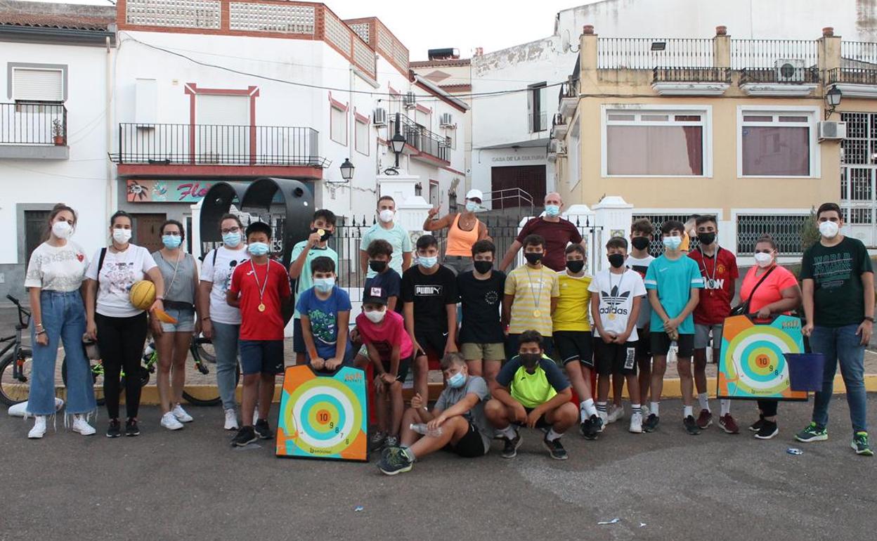 Los participantes en la Gymkana
