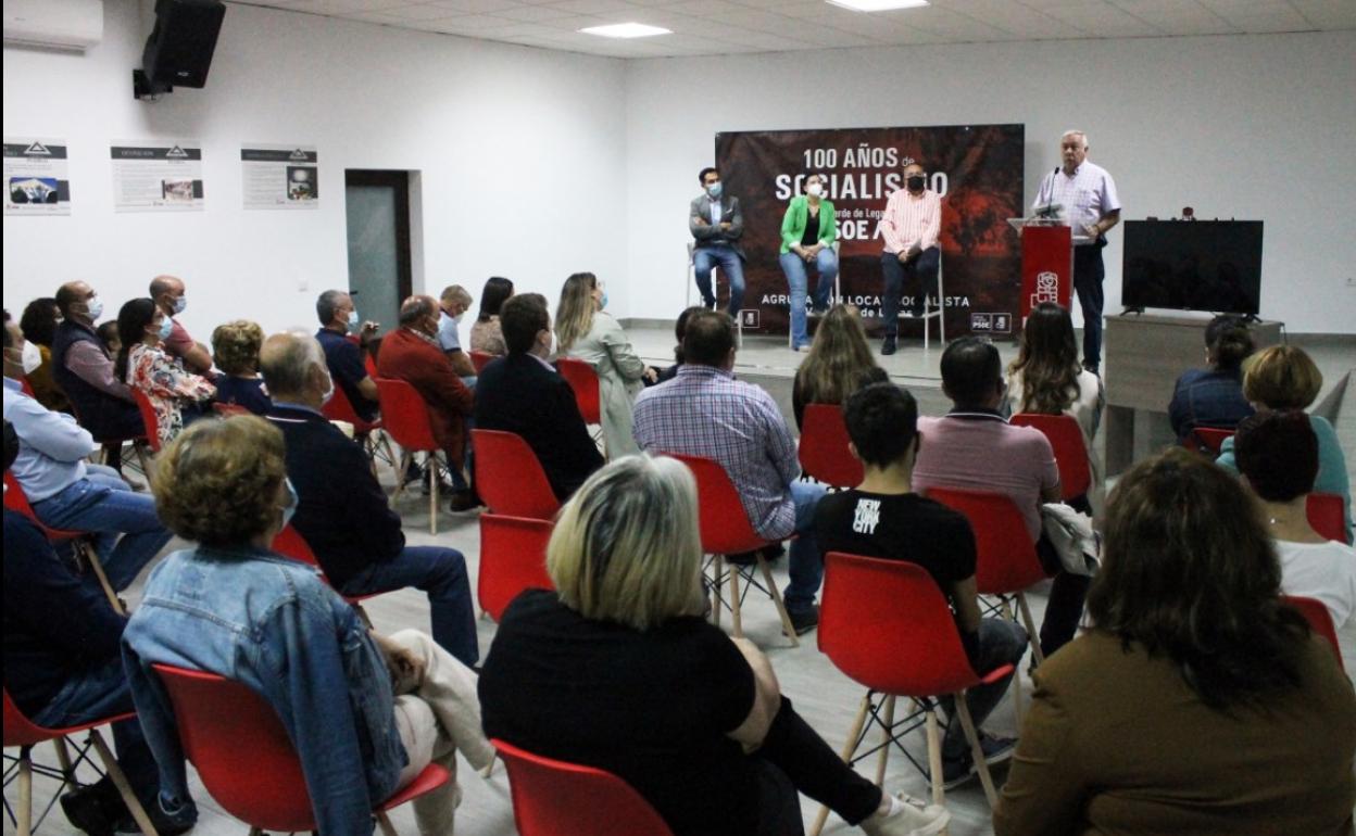 Acto por el 100º aniversario de la agrupación local del PSOE