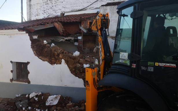 Trabajos del derribo