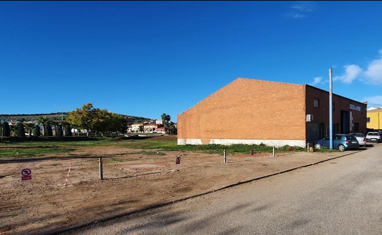 Lugar donde se construirá el acerado