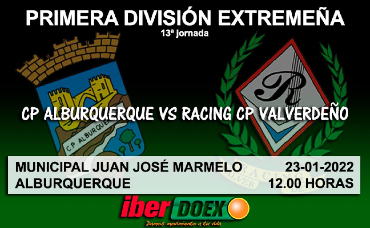 El Alburquerque, primer rival del Racing Valverdeño sin Javi Ramos