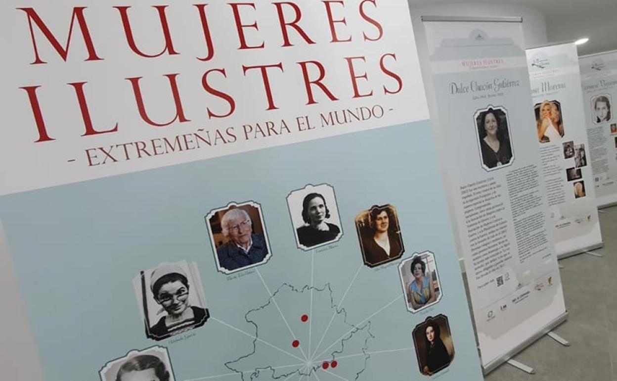 Exposiciones: El Centro del Conocimiento acoge la exposición 'Mujeres Ilustres de Extremadura'