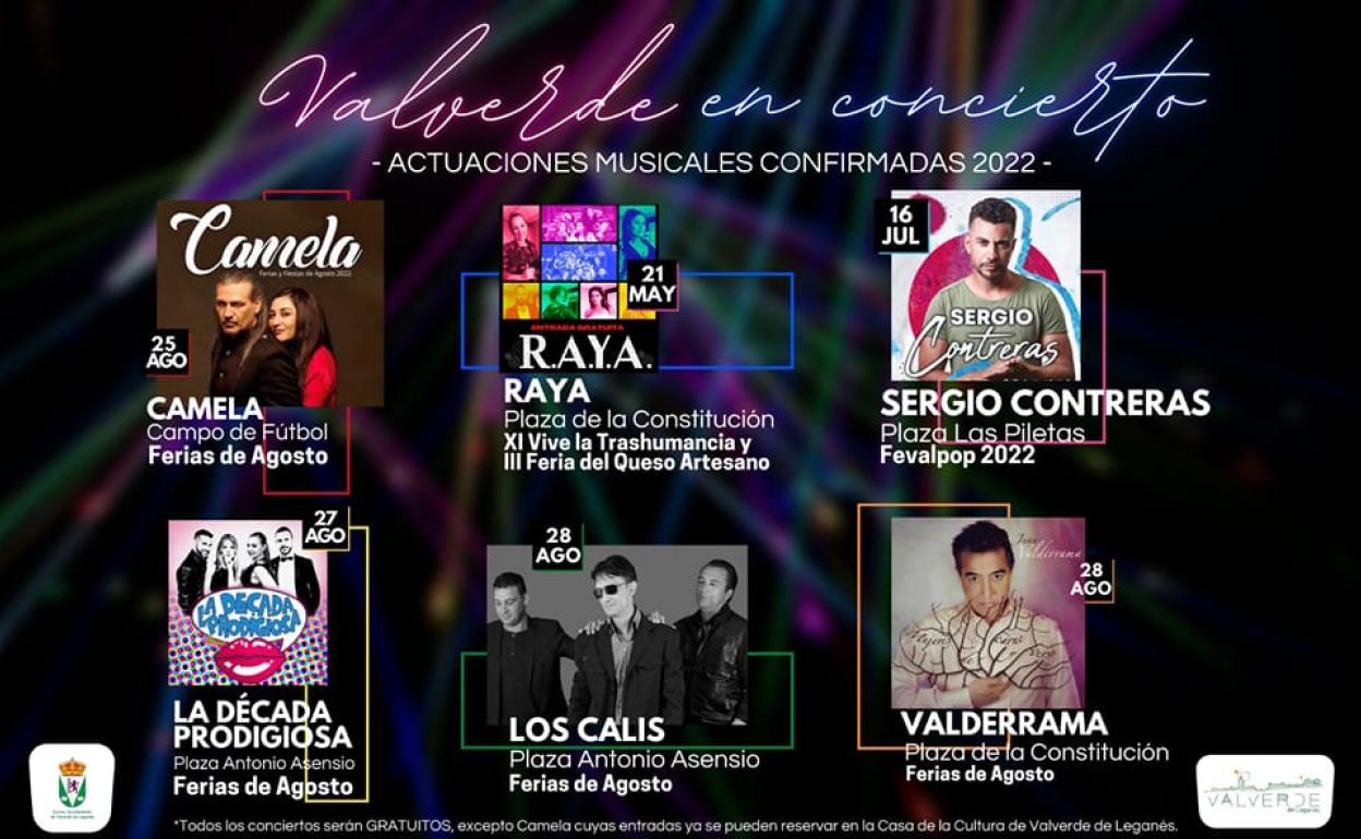El ayuntamiento confirma varios conciertos musicales para los próximos meses