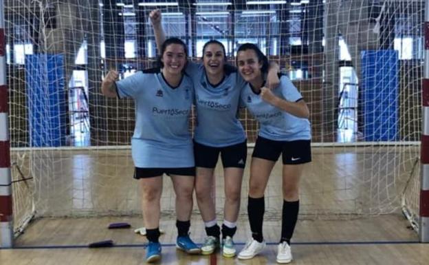 Gema Rodríguez, Mari Carmen Sánchez y Maribel Gallego