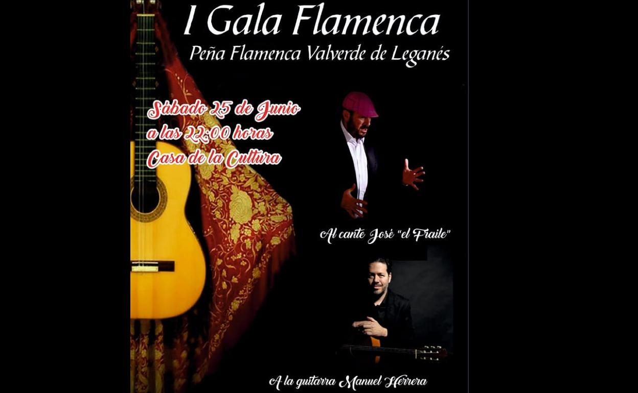 Cartel de I Gala Flamenca de Valverde de Leganés