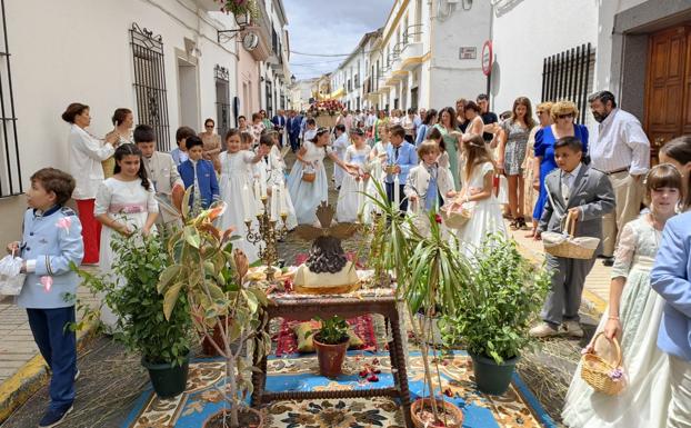 Celebración del Corpus Christi en Valverde de Leganés