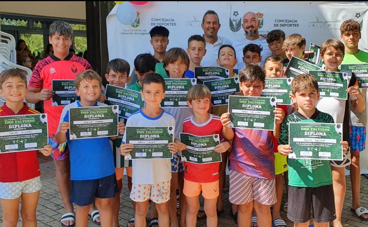 Acto de clausura del I Campus de Fútbol