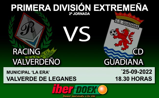 Primera División Extremeña: El Racing Valverdeño se estrena en casa recibiendo al Guadiana