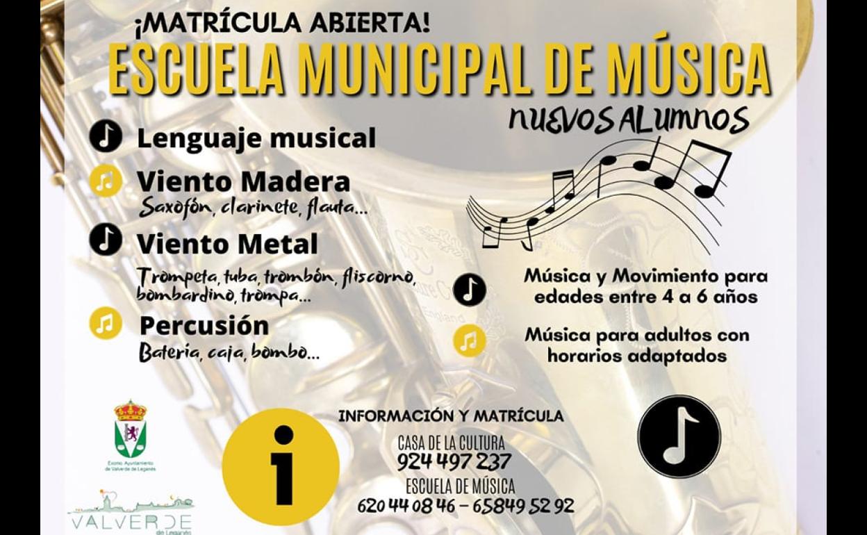 Música: Se abre el plazo para inscribirse en la Escuela Municipal de Música
