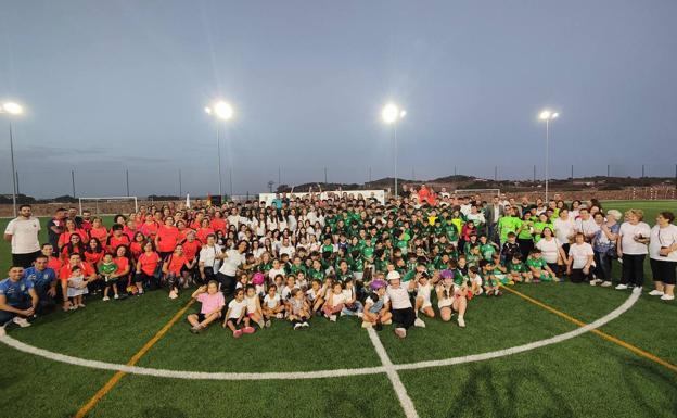 Muchos de los deportistas valverdeños que participaron en la Gala del Deporte