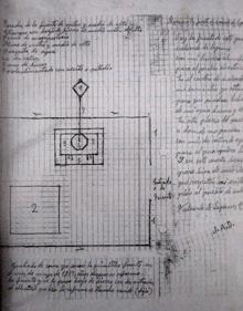 Imagen secundaria 2 - 1. Primer plano del aljibe. 2. Trabajos en el taller de Azulejería Artística Rivera. 3. Documento de Juan Antonio