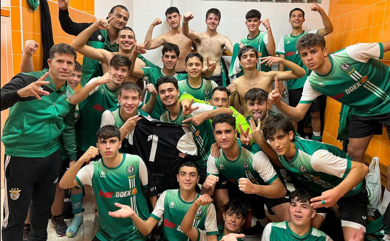 Celebración del triunfo de los valverdeños en San Vicente de Alcántara