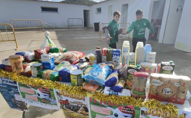 Algunos de los productos recaudados durante la mañana