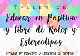 Esta tarde hay un taller sobre educación, roles y estereotipos