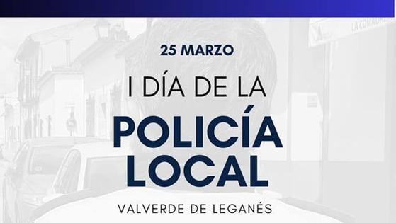 Este sábado se celebrará el I Día de la Policía Local en Valverde de Leganés