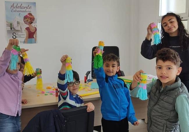 En el taller de manualidades