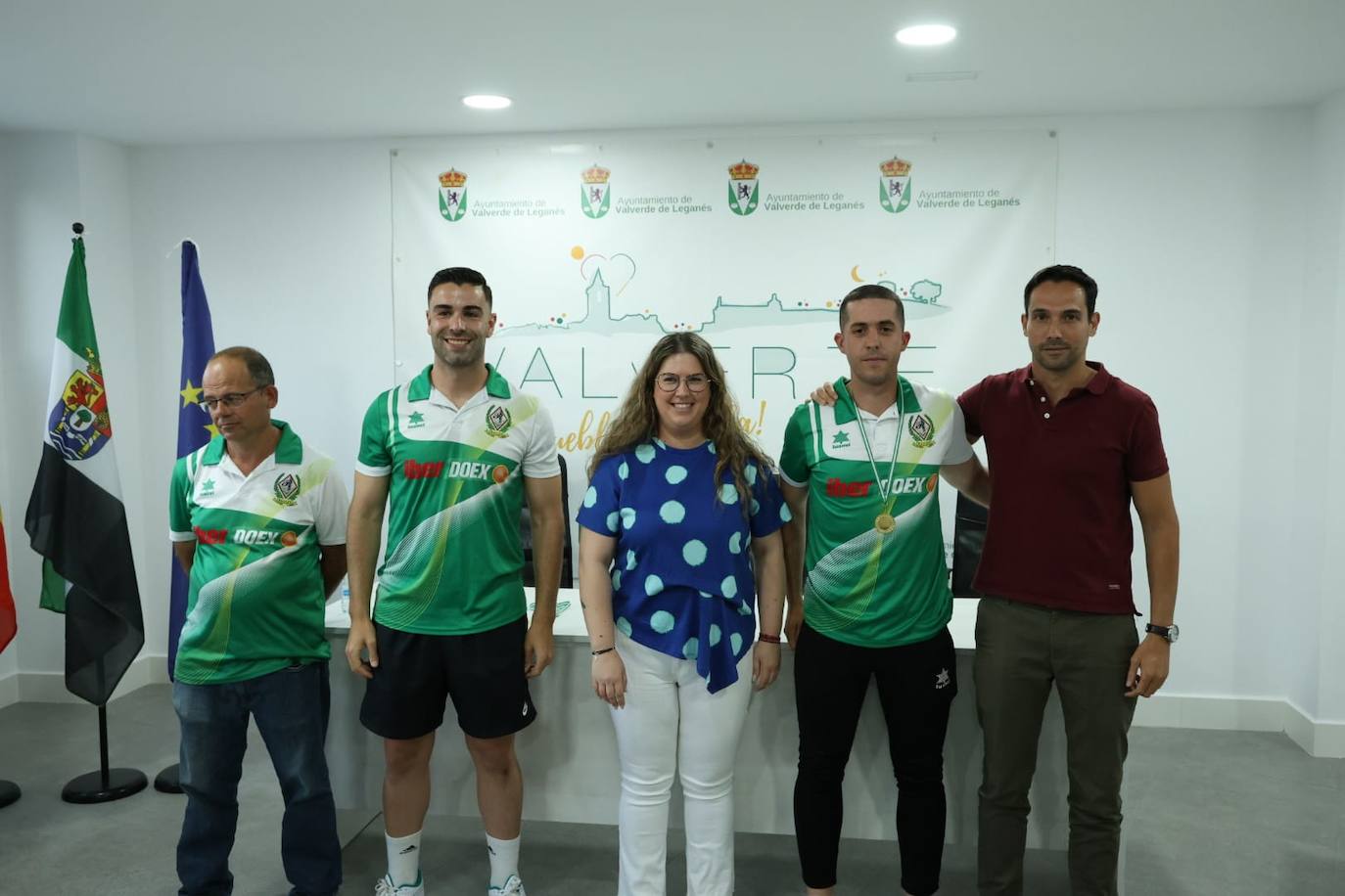 Recibimiento del Ayuntamiento al Racing Valverdeño