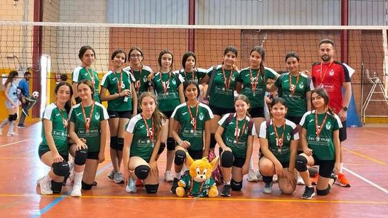 Las infantiles de voleibol participan en una liga de la Mancomunidad de Olivenza
