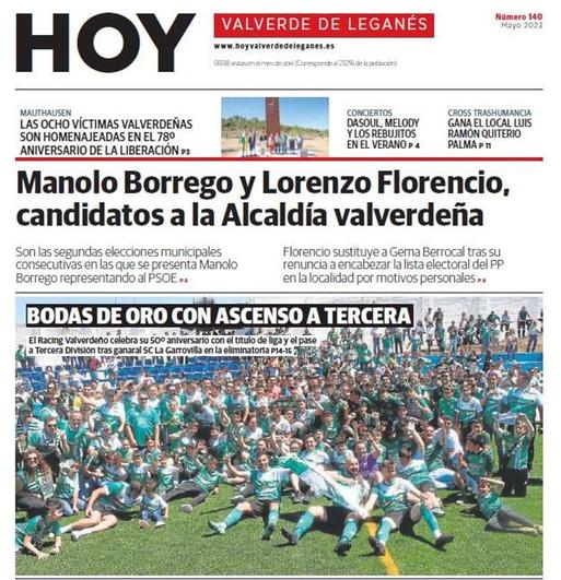 Publicada la edición 140 de HOY Valverde de Leganés