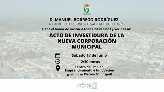 El acto de investidura de la nueva corporación se celebra este sábado