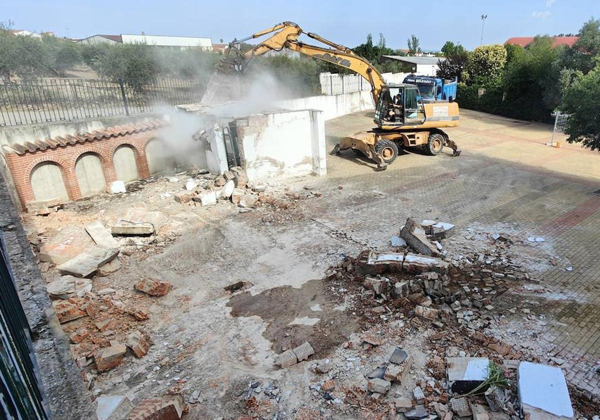 Trabajos de demolición