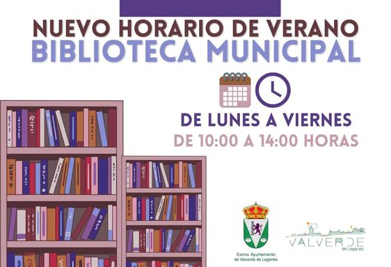 Entra en vigor el horario de verano de la biblioteca municipal