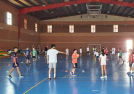 Durante el Campamento Deportivo