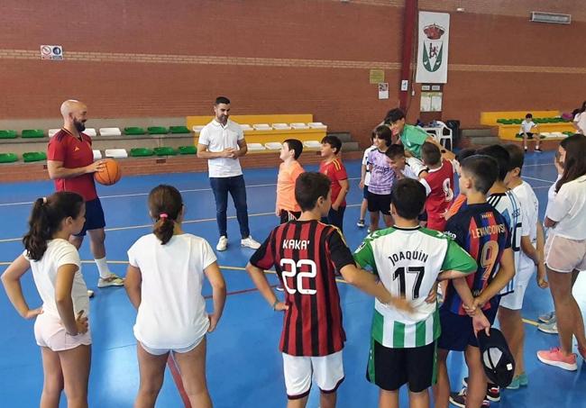 Durante el Campamento Deportivo