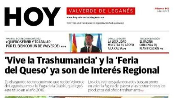 Publicada la edición 142 de HOY Valverde de Leganés