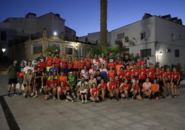 Foto de familia antes del inicio de la prueba