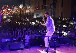 Yeray Blanco en su concierto en el Diabla's Fest
