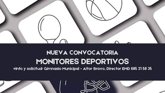 Lista una nueva convocatoria de monitores deportivos