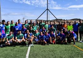 Mucha deportividad entre ambos equipos