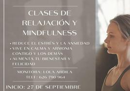 En marchas las clases de relajación y mindfulness