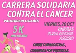 Este viernes hay una carrera solidaria contra el cáncer