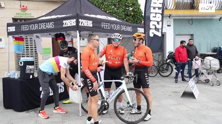 Alejandro Valverde visita la localidad