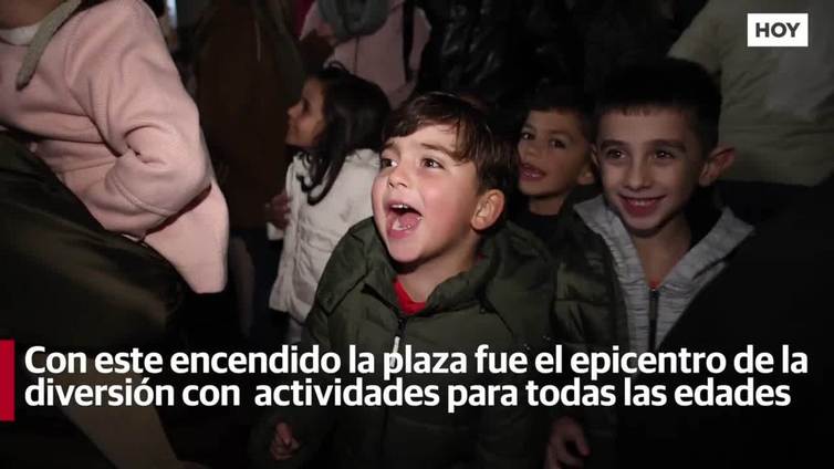 Encendido de luces navideñas en Valverde