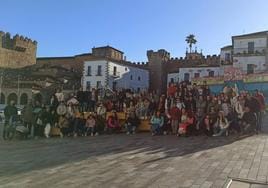 Viaje a Cáceres de la ampa del Colegio Cristo Crucificado