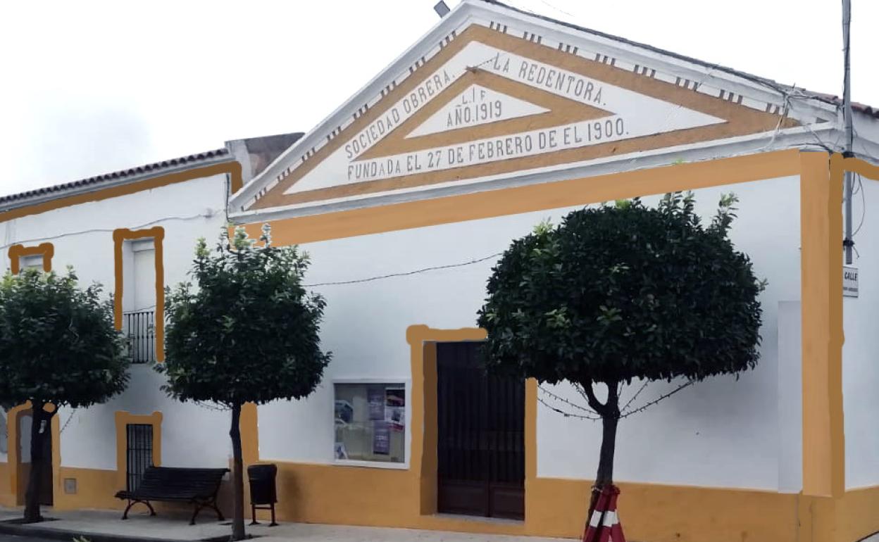 Casa del Pueblo de Valverde de Leganés, que fue el Centro Obrero sede de La Redentora