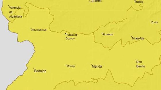 Alerta amarilla por lluvias este viernes