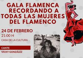 Este sábado homenajean a la mujer en la primera gala flamenca del año