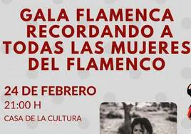 La primera gala flamenca del año tendrá a la mujer como protagonista