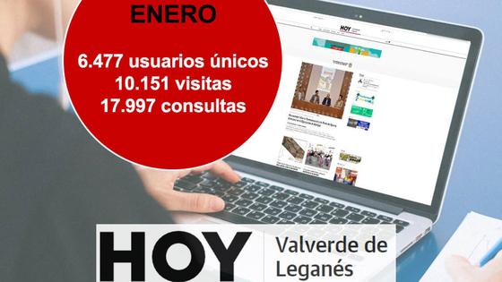 HOY Valverde de Leganés cierra enero con 10.100 visitas