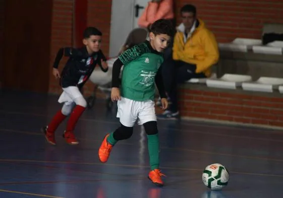 Rubén durante uno de sus partidos de la temporada pasada