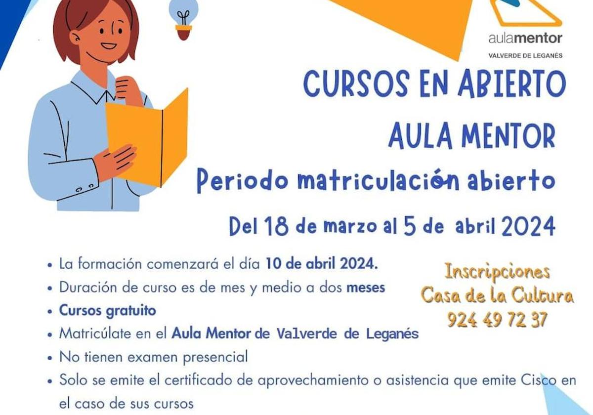Abre el plazo de inscripción para nuevos cursos del programa Aula Mentor